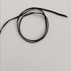 Fallon Chic Black Wrap Necklace with Gold Accents